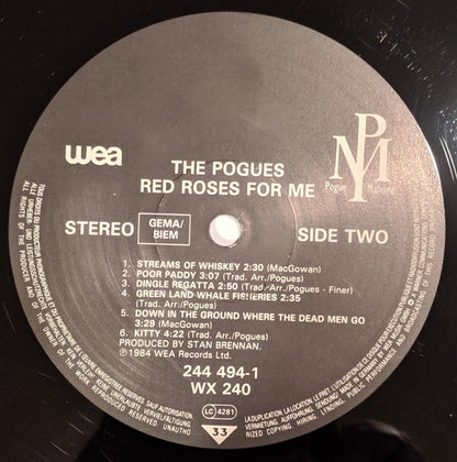 The Pogues : Red Roses For Me (LP, Album, RE)