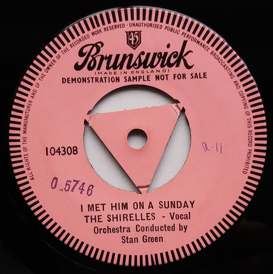 The Shirelles : I Met Him On A Sunday (7", S/Sided, Single, Promo)