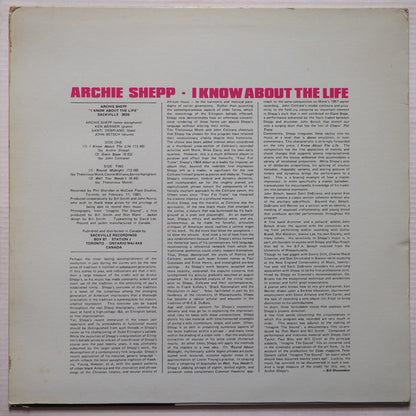 Archie Shepp : I Know About The Life (LP, Album)