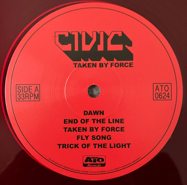 Civic (5) : Taken By Force (LP, Album, Red)