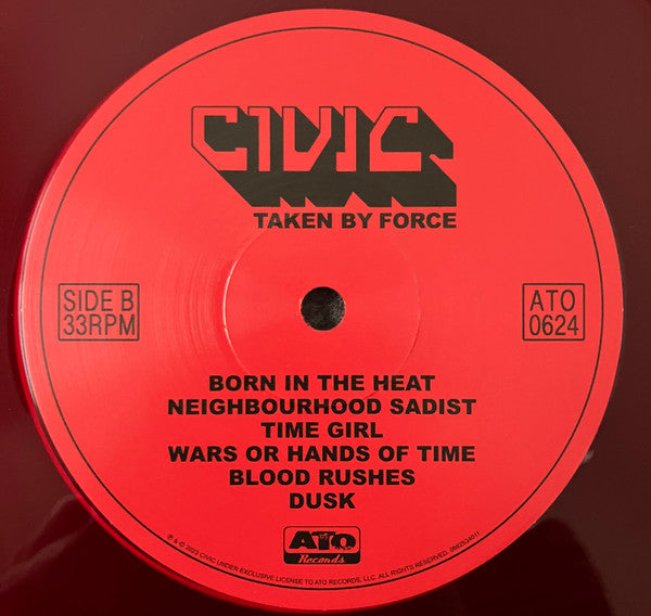 Civic (5) : Taken By Force (LP, Album, Red)