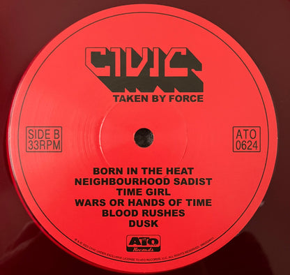 Civic (5) : Taken By Force (LP, Album, Red)
