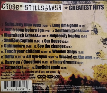 Crosby, Stills & Nash : Greatest Hits (CD, Comp, RP)