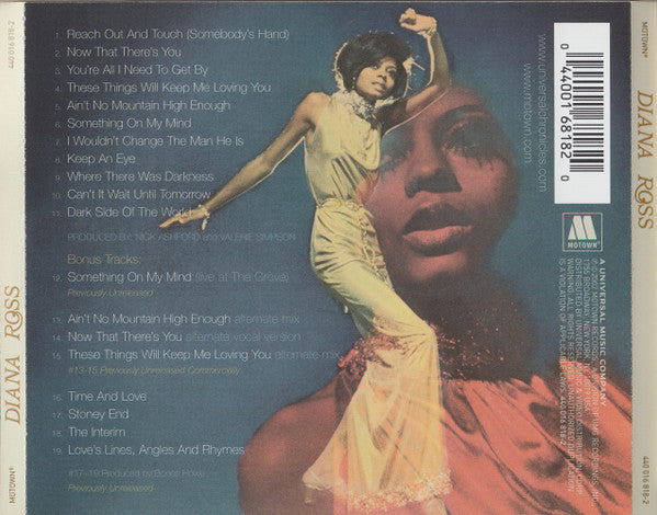 Diana Ross : Diana Ross (CD, Album, RE, RM)