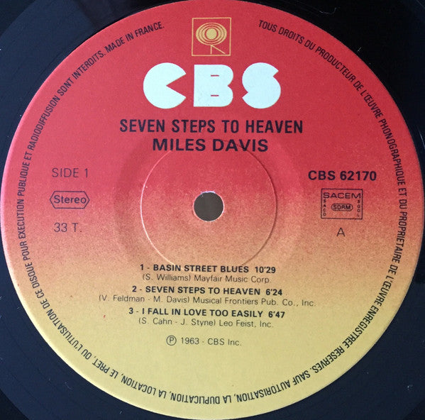 Miles Davis : Seven Steps To Heaven (LP, Album, RE)