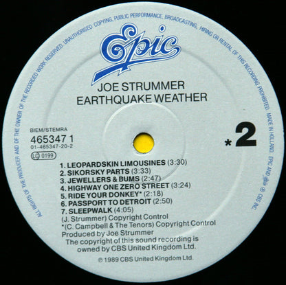 Joe Strummer : Earthquake Weather (LP, Album)