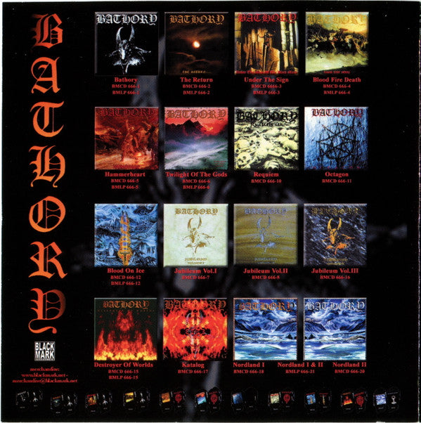 Bathory : Bathory (CD, Album, RE, RM, RP)
