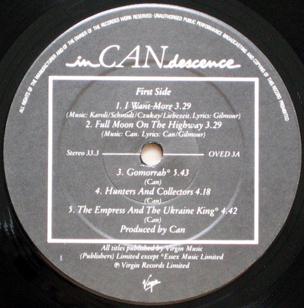 Can : InCANdescence (LP, Comp)