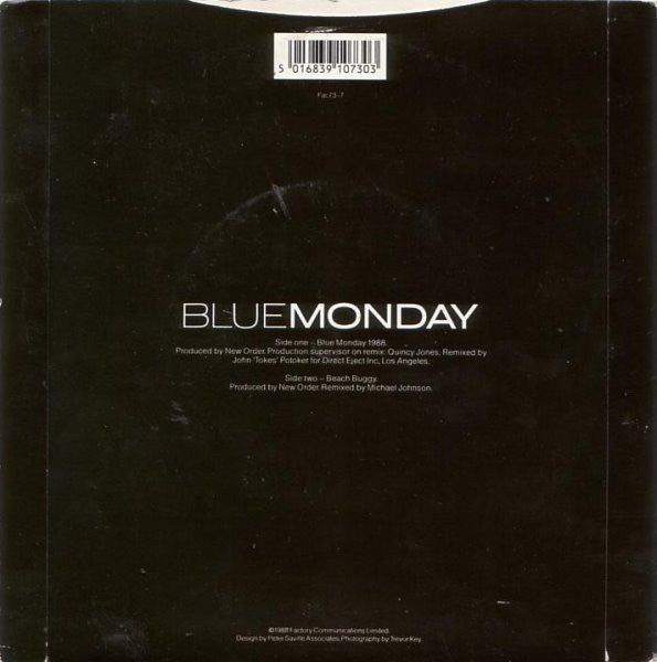 NewOrder* : Blue Monday 1988 (7", Single, RP, ISS)