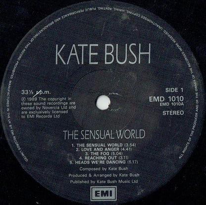 Kate Bush : The Sensual World (LP, Album)