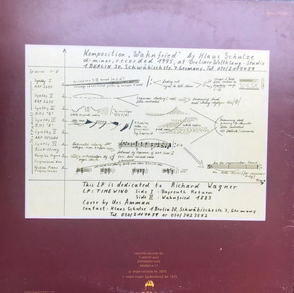 Klaus Schulze : Timewind (LP, Album, Gat)