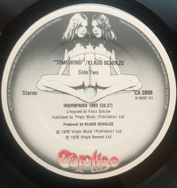 Klaus Schulze : Timewind (LP, Album, Gat)