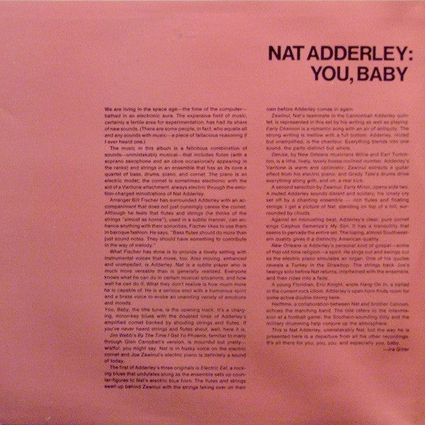 Nat Adderley : You, Baby (LP, Album, Gat)