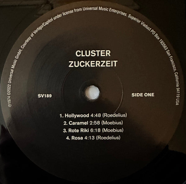 Cluster : Zuckerzeit (LP, Album, RE)