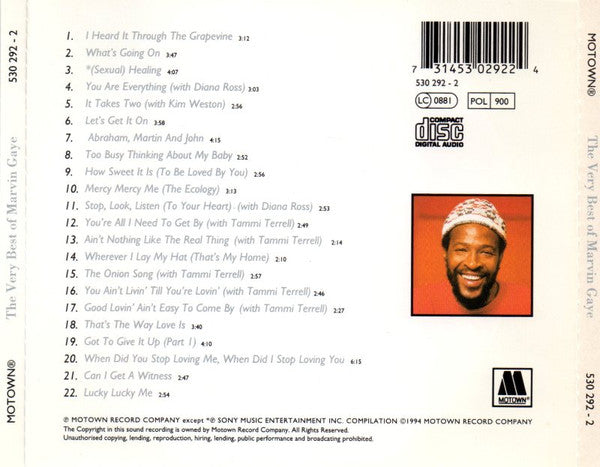 Marvin Gaye : The Very Best Of Marvin Gaye (CD, Comp, RP, PMD)