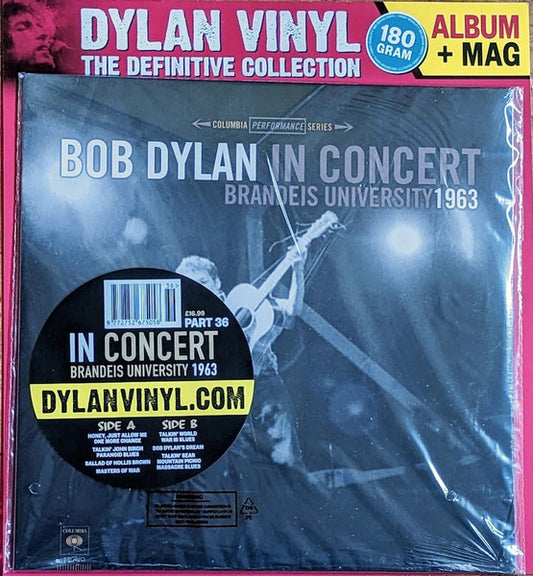 Bob Dylan : In Concert - Brandeis University 1963 (LP, Album, Mono, RE)