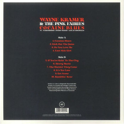 Wayne Kramer & The Pink Fairies : Cocaine Blues - '74 - '78 Recordings (LP, Cle)