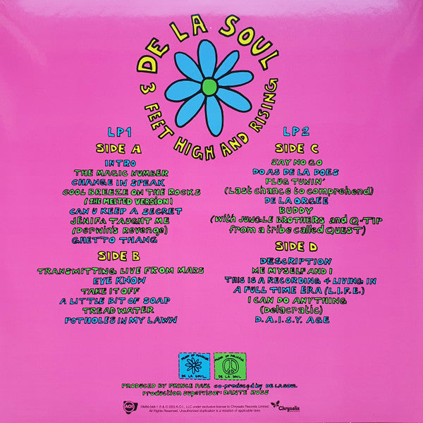 De La Soul : 3 Feet High And Rising (2xLP, Album, RE, Mag)