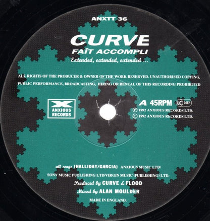 Curve : Faît Accompli Extended Mix (12")