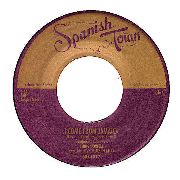 Chris Powell And His Five Blue Flames* : I Come From Jamaica / Country Girl Blues (7", Single)