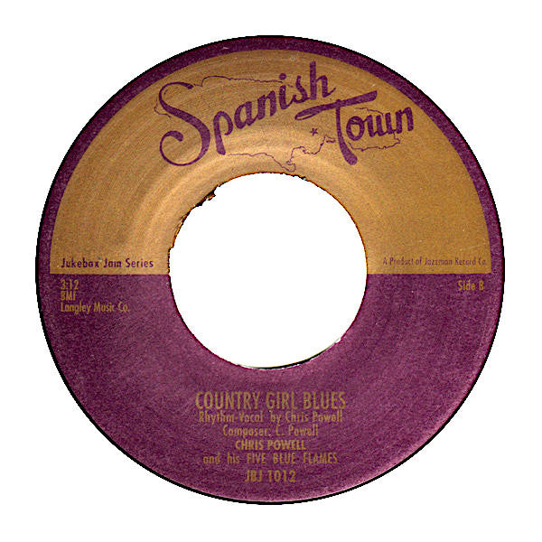 Chris Powell And His Five Blue Flames* : I Come From Jamaica / Country Girl Blues (7", Single)