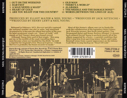 Neil Young : Harvest (CD, Album, RE)