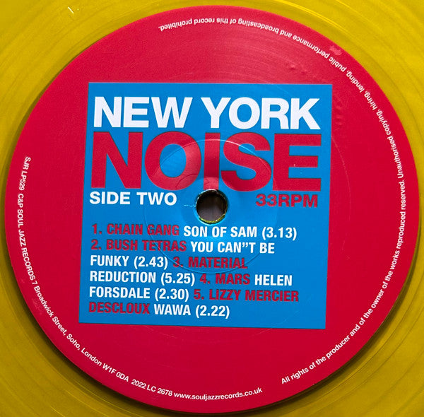 Various : New York Noise (Dance Music From The New York Underground 1977-1982) (2xLP, RSD, Comp, Ltd, Yel)