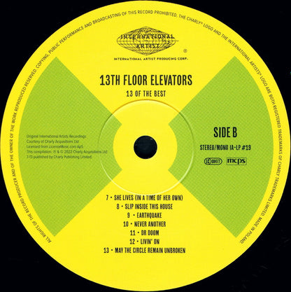 13th Floor Elevators : 13 Of The Best (LP, Comp)