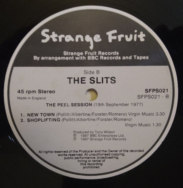 The Slits : The Peel Sessions (12")