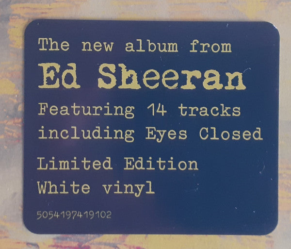 Ed Sheeran : - (Subtract) (LP, Album, Ltd, Whi)