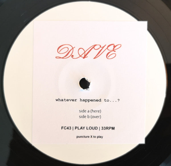 Dave (325) : Whatever Happened To...? (LP, Album, Ltd, Num, RE, W/Lbl)