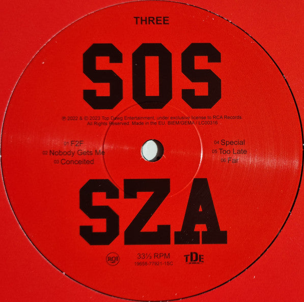 SZA (2) : SOS (2xLP, Album, GZ )