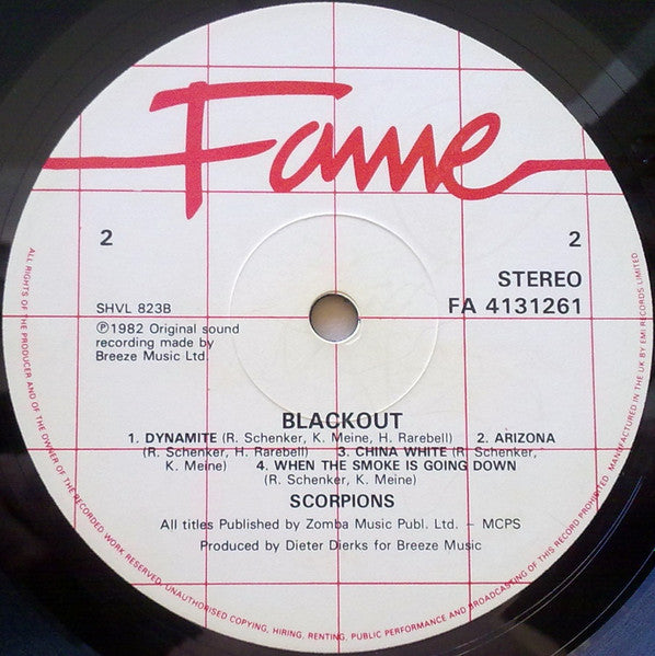 Scorpions : Blackout (LP, Album, RE)