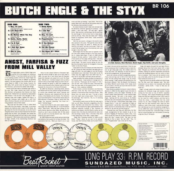 Butch Engle & The Styx : The Best Of Butch Engle & The Styx (No Matter What You Say) (LP, Comp, Mono)