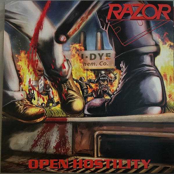 Razor (2) : Open Hostility (LP, Album, Ltd, RE, Cle)