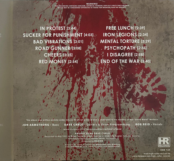 Razor (2) : Open Hostility (LP, Album, Ltd, RE, Cle)