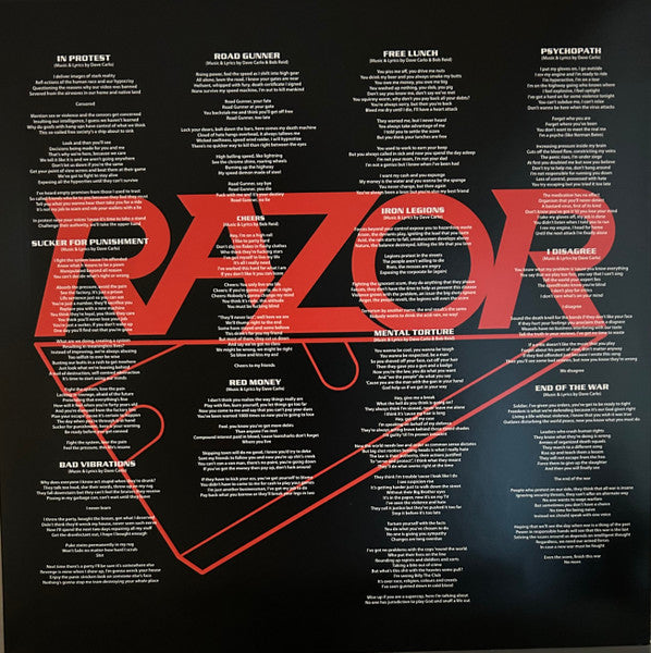 Razor (2) : Open Hostility (LP, Album, Ltd, RE, Cle)