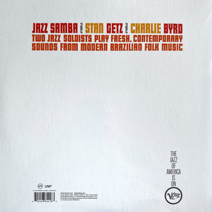 Stan Getz, Charlie Byrd : Jazz Samba (LP, Album, RE, 180)