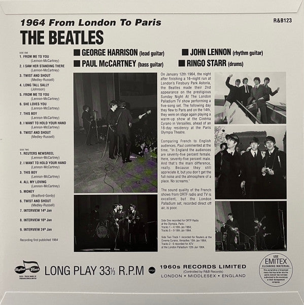 The Beatles : From London To Paris 1964 (LP, Mono, Unofficial)