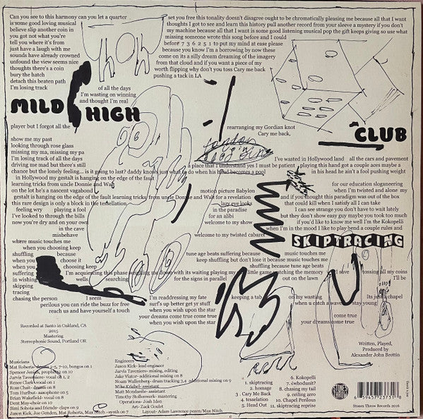 Mild High Club : Skiptracing (LP, Album, RP)