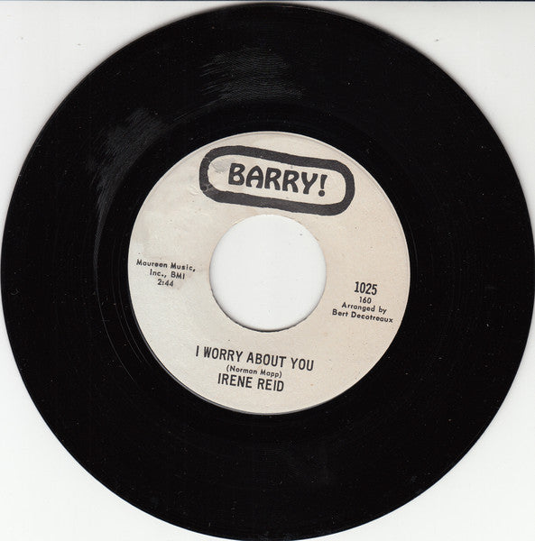 Irene Reid : I Worry About You / One For My Baby (7", Single)