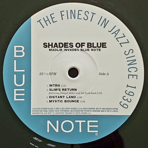 Madlib : Shades Of Blue (Madlib Invades Blue Note) (2xLP, Album, RE, 180)