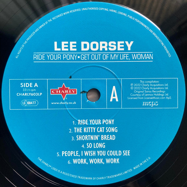 Lee Dorsey : Ride Your Pony - Get Out Of My Life, Woman (LP, Album, RE)