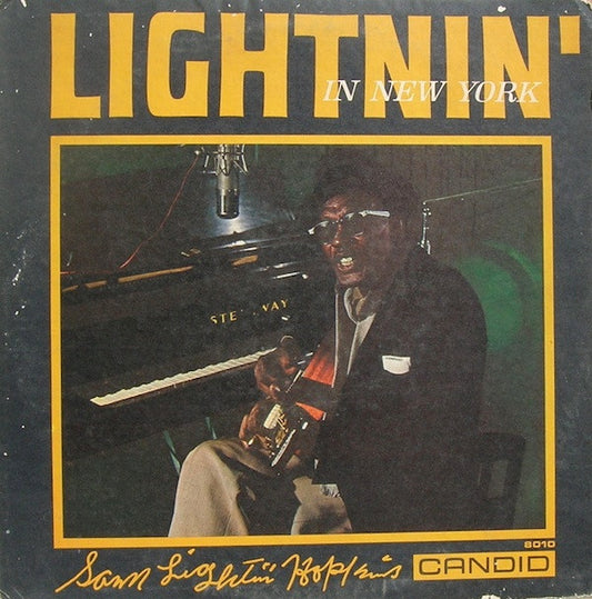 Sam Lightnin' Hopkins* : Lightnin' In New York (LP, Album, Mono)