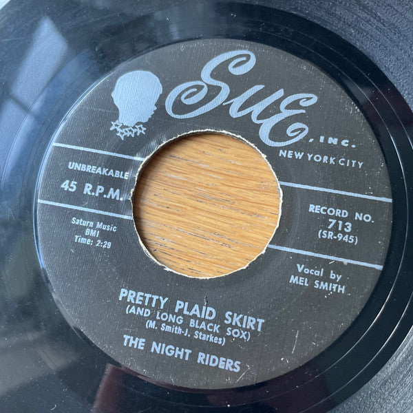 The Nite Riders : Pretty Plaid Skirt (And Long Black Sox) (7", Single, RE, Unofficial)