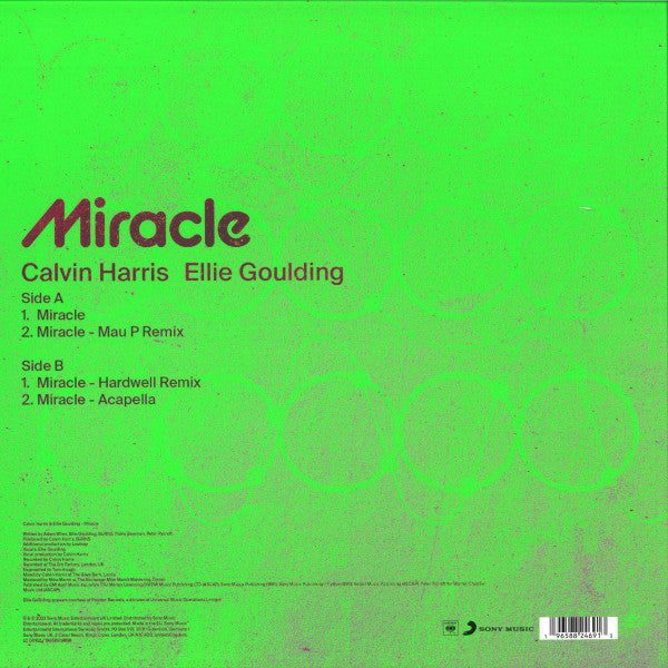 Calvin Harris, Ellie Goulding : Miracle (12", Single)