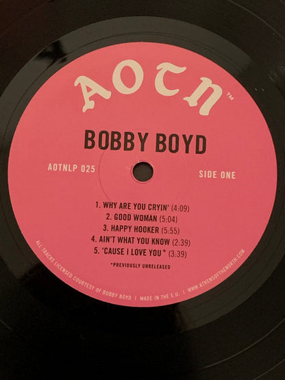 Bobby Boyd (2) : Bobby Boyd (LP, Album, RM)