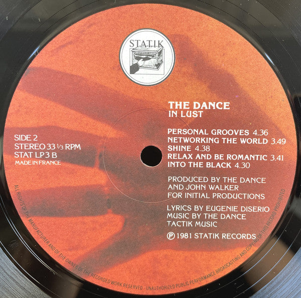 The Dance : In Lust (LP, Album + 12", Single)