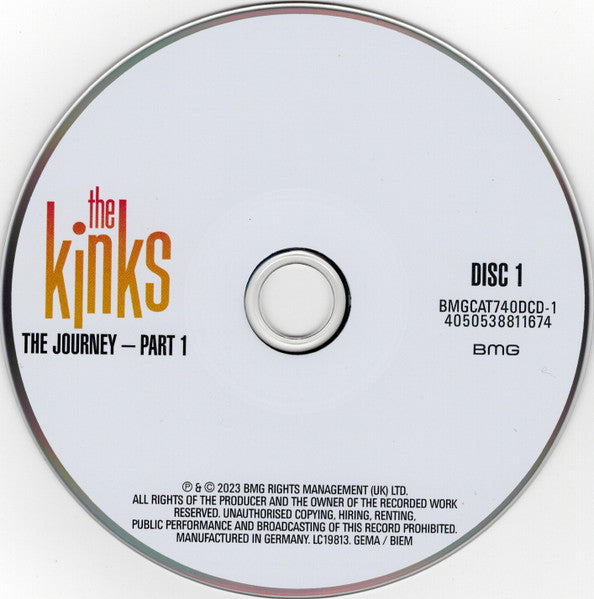 The Kinks : The Journey - Part 1 (2xCD, Comp, Mono, RM)