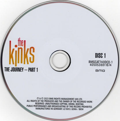 The Kinks : The Journey - Part 1 (2xCD, Comp, Mono, RM)